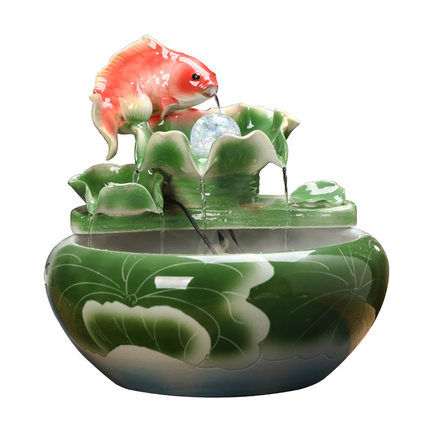 Compatible porzellan Jahrriesnge  for Lotus flowing water ornament cna0033 
