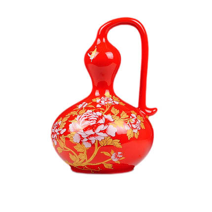 Compatible porzellan Jahrriesnge  for red peony gourd vase cna0688 