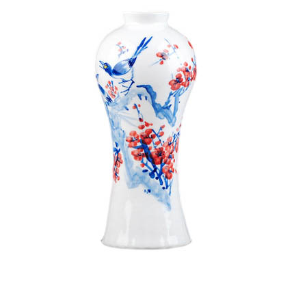 Compatible porzellan Jahrriesnge  for outline in gold red egg vase cna0757 