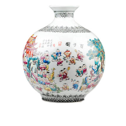 Compatible porzellan Jahrriesnge  for pastel one hundred children figure vase cna0781 