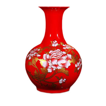Compatible porzellan Jahrriesnge  for red peony flower vase cna0922 
