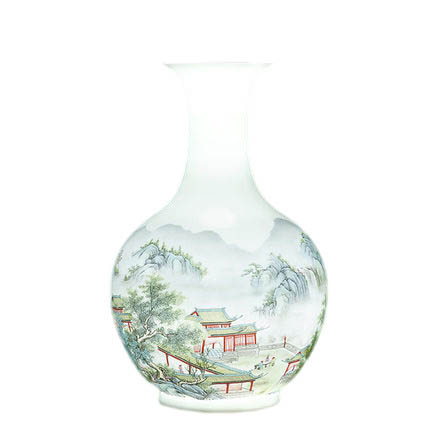 Compatible porzellan Jahrriesnge  for colorful landscape vase cna1006 