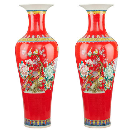 Compatible porzellan Jahrriesnge  for european style enamel vase cna1042 