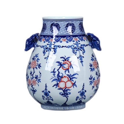 Compatible porzellan Jahrriesnge  for deer head binaural lucky bucket vase cna1130 