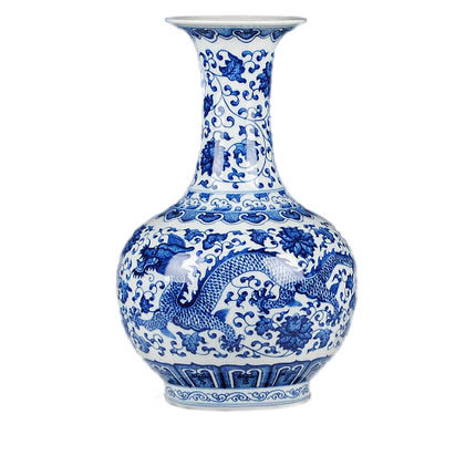 Compatible porzellan Jahrriesnge  for blue dragon vase cna1287 