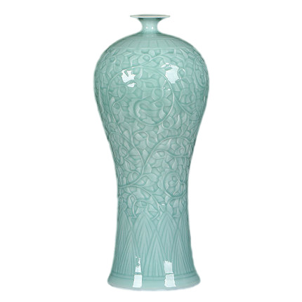 Compatible porzellan Jahrriesnge  for carving shadow blue glaze vase cna1305 