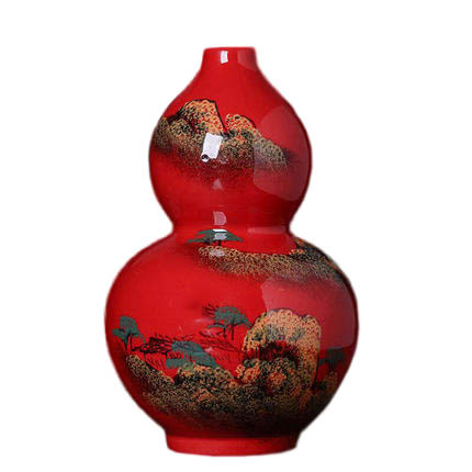 Compatible porzellan Jahrriesnge  for red landscape vase cna1353 