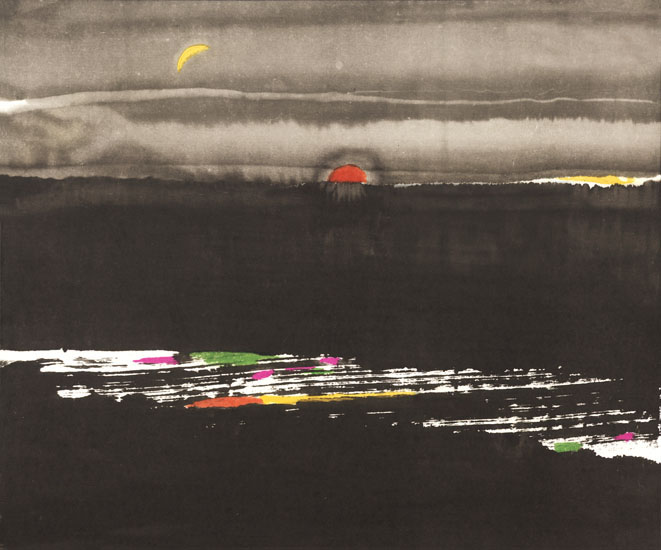 Compatible Landschaft JAHRRIESNGE  for sunset and moon rise lpf09020 