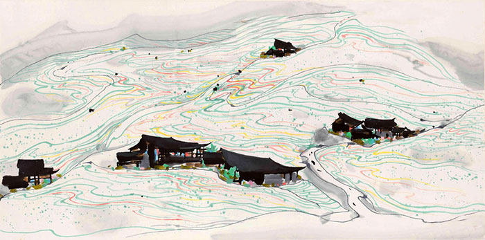 Compatible Landschaft JAHRRIESNGE  for villages lpf09124 