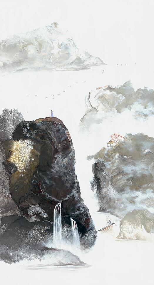 Compatible Landschaft JAHRRIESNGE  for waterfall lpf09574 