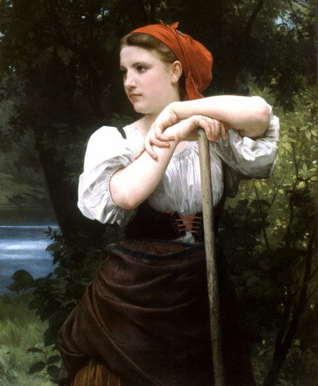 Compatible Porträt Jahrriesnge  for William Adolphe Bouguereau lpf11894 