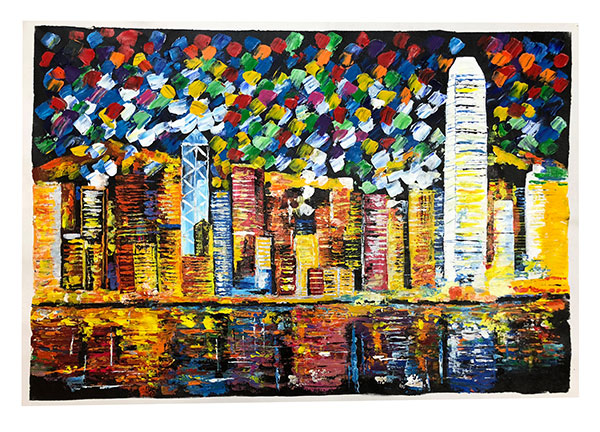 Compatible Ölgemälde JAHRRIESNGE  for building-lpg0001 