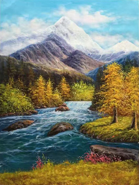 Compatible Landschaft JAHRRIESNGE  for mountain-and-river-lpg0770 