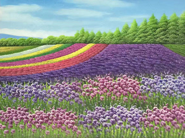 Compatible Landschaft JAHRRIESNGE  for colorful-pastoral-lpg0777 