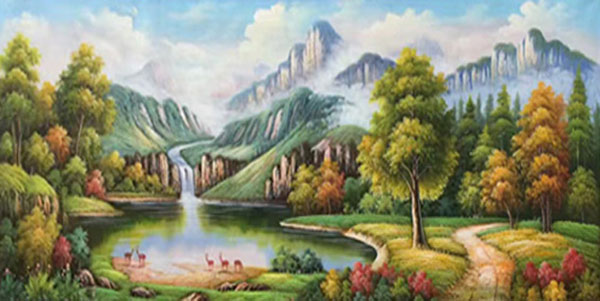 Compatible Landschaft JAHRRIESNGE  for lake-and-trees-lpg0780 