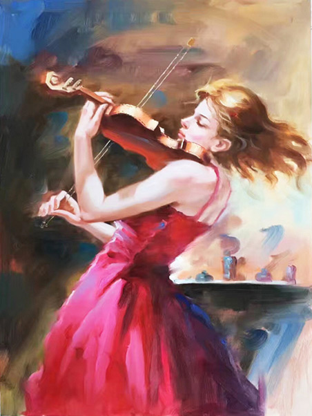 Compatible Porträt Jahrriesnge  for girl-playing-the-violin-lpg0936 