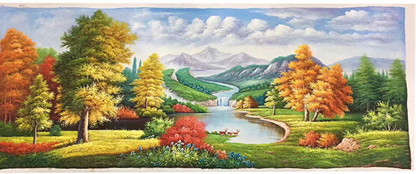 Compatible Landschaft JAHRRIESNGE  for far-mountain-river-lpg1077 