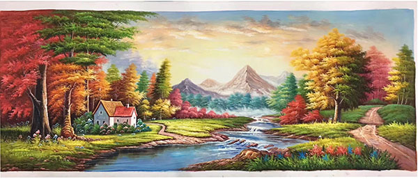 Compatible Landschaft JAHRRIESNGE  for far-mountain-river-lpg1078 