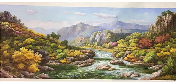 Compatible Landschaft JAHRRIESNGE  for clear-river-water-lpg1137 