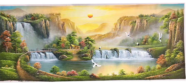 Compatible Landschaft JAHRRIESNGE  for waterfall-lpg1188 