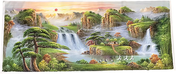 Compatible Landschaft JAHRRIESNGE  for waterfall-lpg1196 