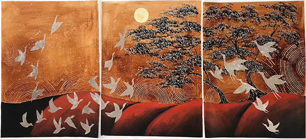 Compatible Landschaft JAHRRIESNGE  for mixed-birds-trees-lpg1458 