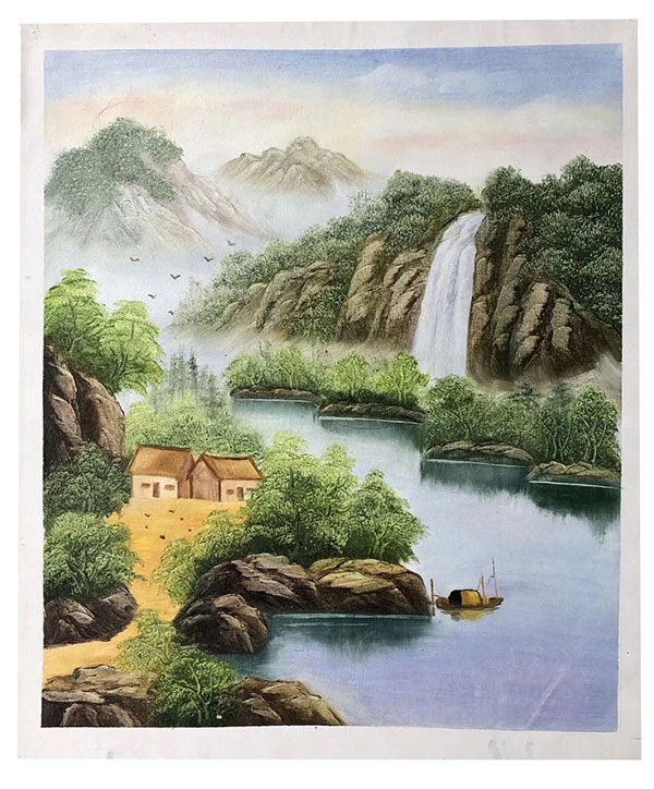 Compatible Landschaft JAHRRIESNGE  for waterfall-lpg1651 