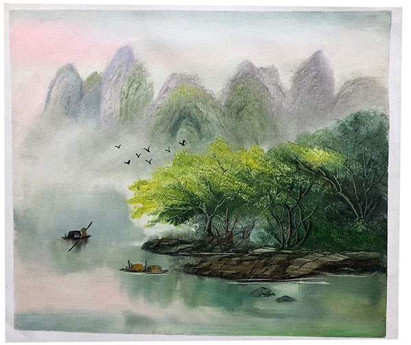 Compatible Landschaft JAHRRIESNGE  for flying-birds-lpg1678 