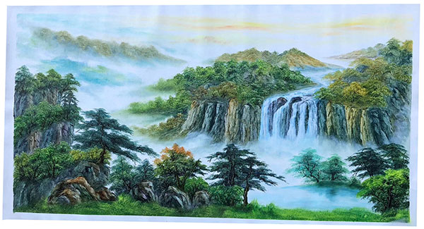 Compatible Landschaft JAHRRIESNGE  for waterfall-lpg1768 