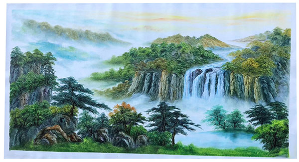 Compatible Landschaft JAHRRIESNGE  for waterfall-lpg1837 