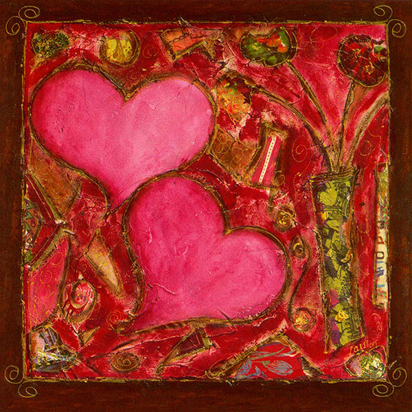 Compatible Abstrakt Jahrriesnge  for hearts-vase-lpg2027 